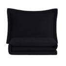 Colcha Cobre Leito Protetor Roupa Cama 2 Pçs Matelado Sleep Quarto Menino Menina Macio Simples Preto