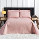 Colcha Cobre Leito Queen 100% Algodão Com Porta Travesseiro 3 Peças Siena