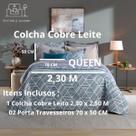 Colcha Cobre Leito Queen 3 Peças Dupla Face Madison
