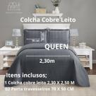 Colcha Cobre Leito Queen 3 Peças Dupla Face Matelado