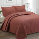 Colcha Cobre Leito Queen Camesa Ilusion Punto 3 Peças Microfibra 240x260cm