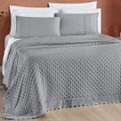 Colcha Cobreleito Casal King Size London 200 Fios Bordado Inglês NOBLESS