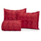 Colcha de casal Eva Casal 3 Peças Bordada Cama Box