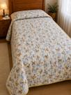 Colcha de Retalhos Malha Solteiro Estilo Patchwork Colcha da Vovó Floral Borboletas