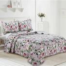 Colcha Dupla Face Casal 3 Peças Patchwork Pigale Camesa