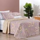 Colcha Estampada Dupla Face Bouti King 03 Peças - Lavanda