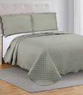 Colcha Grid Queen Camesa Bege