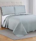 Colcha Grid Queen Camesa Cinza