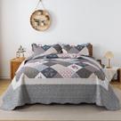 Colcha HoneiLife Queen Oversize 270x270 cm Conjunto de 3 peças