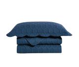Colcha Ilusion Favo 3D - Queen Size - Dupla Face - C/ Porta Travesseiro - Marinho - Camesa Colcha Ilusion Favo 3D - Queen Size - Dupla Face - C/ Porta Travesseiro - Marinho - Camesa