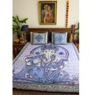 Colcha Indiana com Divindades Hindus para Cama de Casal
