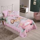 Colcha Infantil Solteiro com 6 Peças CobreLeito 1,70x2,30 Decoração Divertida para Crianças
