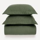 Colcha King 3Pcs Algodão 200Fios Tom Verde Campo Karsten