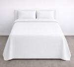 Colcha King Algodão Piquet Favo Gênova Branco Hotel 240x280cm Teka