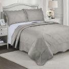 Colcha King Size Egeu 260x280m C/2 Porta Travesseiros Bege Camesa