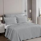 Colcha King Size Velvet Neo 260x280cm C/Porta Travesseiro CorCinza Limestone Camesa