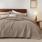 Colcha Leve Bedsure King Size Taupe - Quilt