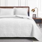Colcha Love's Cabin, edredões para cama queen-size, microfibra branca