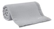 Colcha Manta Buddemeyer King In Design 100% Algodão Cinza
