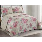Colcha Microfibra Patchwork King Size Camesa 260x280cm Cerise