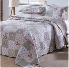 Colcha Patchwork Dupla Face com Porta Travesseiro - Kauan Bordados Colcha Patchwork Dupla Face com Porta Travesseiro - Kauan Bordados