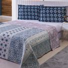 Colcha Patchwork - Solteiro - Dupla Face - C/ Porta Travesseiro - Ravello 11 - Niazitex