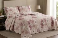 Colcha Queen Camesa Evolution Patchwork 3 Peças Floral Colcha Queen Camesa Evolution Patchwork 3 Peças Floral