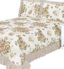Colcha queen cobre leito de piquet tecido estampado 3 peças colcha dia a dia