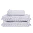 Colcha Queen Home Madrid com Bordado Inglês 300 Fios 3 Peças - Branco Colcha Queen Home Madrid com Bordado Inglês 300 Fios 3 Peças - Branco
