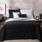 Colcha Queen Jacquard Dual Dupla Face 5 Peças Preto