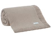 Colcha Queen Jacque com Franja 220x250 cm Kaki Buddemeyer