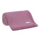 Colcha Queen Jacque com Franja 220x250 cm Rosa Buddemeyer