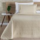 Colcha Queen Size Casa Blanca 200 Fios Bordado 100% Algodao Super Luxuoso MADRI Colcha Queen Size Casa Blanca 200 Fios Bordado 100% Algodao Super Luxuoso MADRI