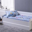 Colcha Solteiro Matelado Slip Zapt Zum Infantil Com Elástico Tecido Algodão 200 Fios 02 Peças