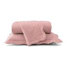 Colcha Ultrassônica - King Size - Classic - C/ Porta Travesseiros - Rose - Rozac