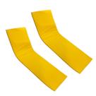 Colchão Almofada Espreguiçadeira Piscina Amarelo Impermeável 2un