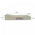 Colchao berço anti refluxo 12x60x130cm d18 bege anti alergico