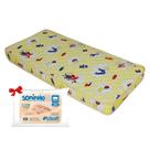 Colchão Berço Babyluck Padrão Americano 70x130x10cm + Travesseiro