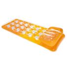 Colchão Bronzeador Inflável Caribe Porta Copos 58890 Laranja Intex