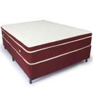 Colchão Cama Box King 1,93x2,03x0,28 Espuma D33 Cor Bordo