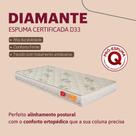 Colchão Casal de Espuma Orthocrin Diamante D33 - 138x188x16 Espuma Certificada