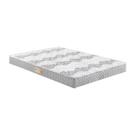 Colchão Casal Ecoline Espuma D45 Bordado 138x188x17cm Cinza/Branco