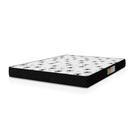 Colchão Casal Espuma 138x188x12cm Polar Branco / Preto única