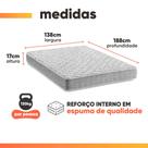 Colchão Casal Espuma D33 Inducol Soft 138x188x17cm CBP Colchão Casal Espuma D33 Inducol Soft 138x188x17cm CBP