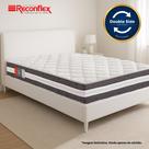COLCHÃO CASAL ESPUMA D33 RECONFLEX MAX SAÚDE PREMIUM SELADO DOUBLE SIDE TECIDO MALHA 188x138x28