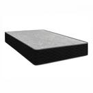 Colchão Casal Espuma D45 Apolospuma 138x188x19 Suporta 150kg Preto Com Cinza