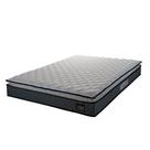 Colchão Casal Espuma D45 Pillow Top Strong 138x188x24cm Cinza/Branco Hellen - Suporta até 150kg por