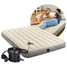 Colchão Casal Inflável Dura Beam Fiber Tech 272kg Standard com Bomba Elétrica Intex
