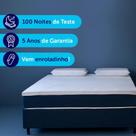 Colchão Casal Mola Ensacada Guldi Firme (25x138x188) Azul e Branco