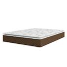 Colchão Casal Molas Pillow Top Martino 138x188x25cm Marrom/Branco Umaflex -Suporta 120kg por Pessoa